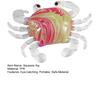 Crab Squeeze Toy Slow-Rising TPR Fidget for Stress Relief Cute Transparent Claws Portable Decompression Gadget for Kids Adults