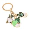 Chaveiro Design Botânico Pingente Cacto Chaveiro Bolsa Chave Chaveiro Pequena Planta Decorativa Acessório Presente para Entusiasta de Plantas