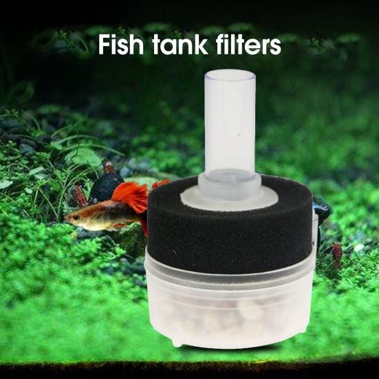 Yousheng Mini Fish Tank Filter with Maifan Stone Replaceable Water Absorbent Aquarium Filter with Hard Trachea Cleaning Tools
