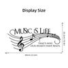 Music Score English Art Wall Stickers Removable for Bedroom Living Room Decoration Wall Decals