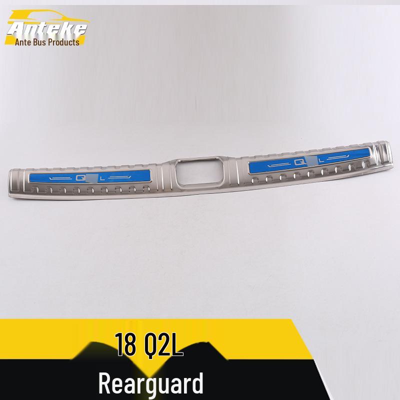 Stainless Steel Rear Guard Plate & Tailgate Trunk Protector for 18 Q2L