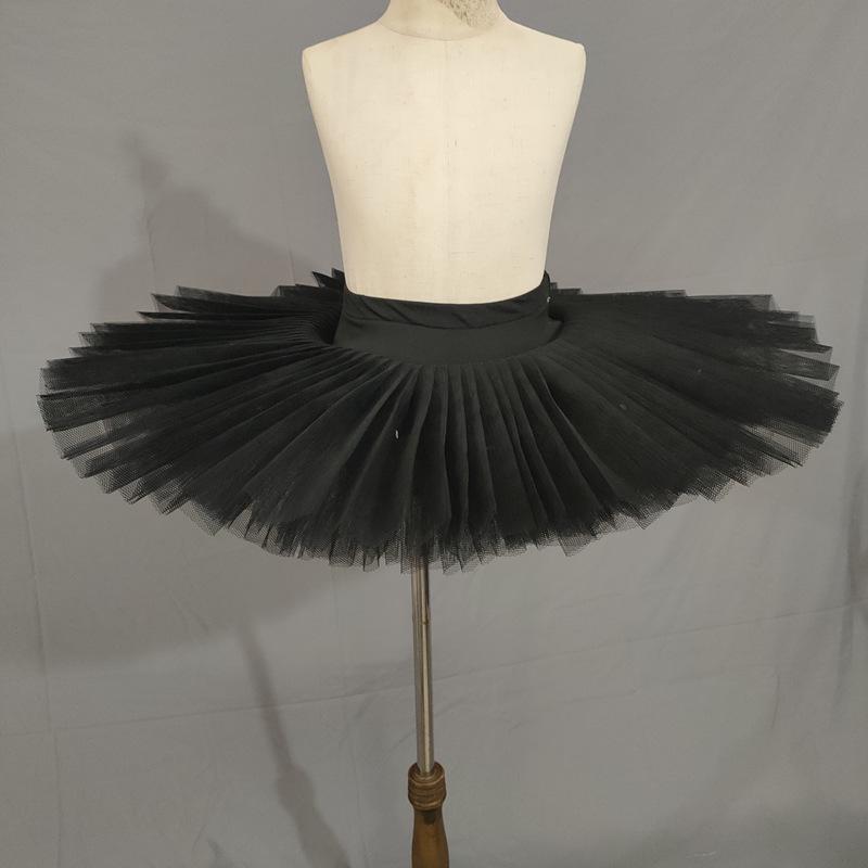 

Adult Ballet Tulle Skirt: Half-Length Fluffy Skirt for Dance Practice and Performance 150 cm чёрный