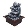 Tabletop Water Fountain, Polyresin Indoor Outdoor Water Fountain with LED Lights for Home Decor, Decoration Showpiece Gifts