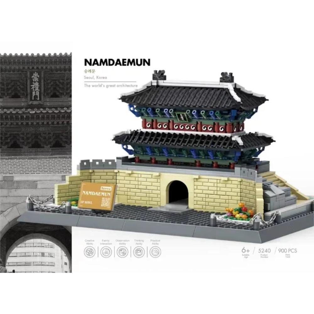 MOC World Famous Architecture Edifice Opera House Building Blocks Villa Savoye Bridge Tower Toy Children Birthday Christmas Gift