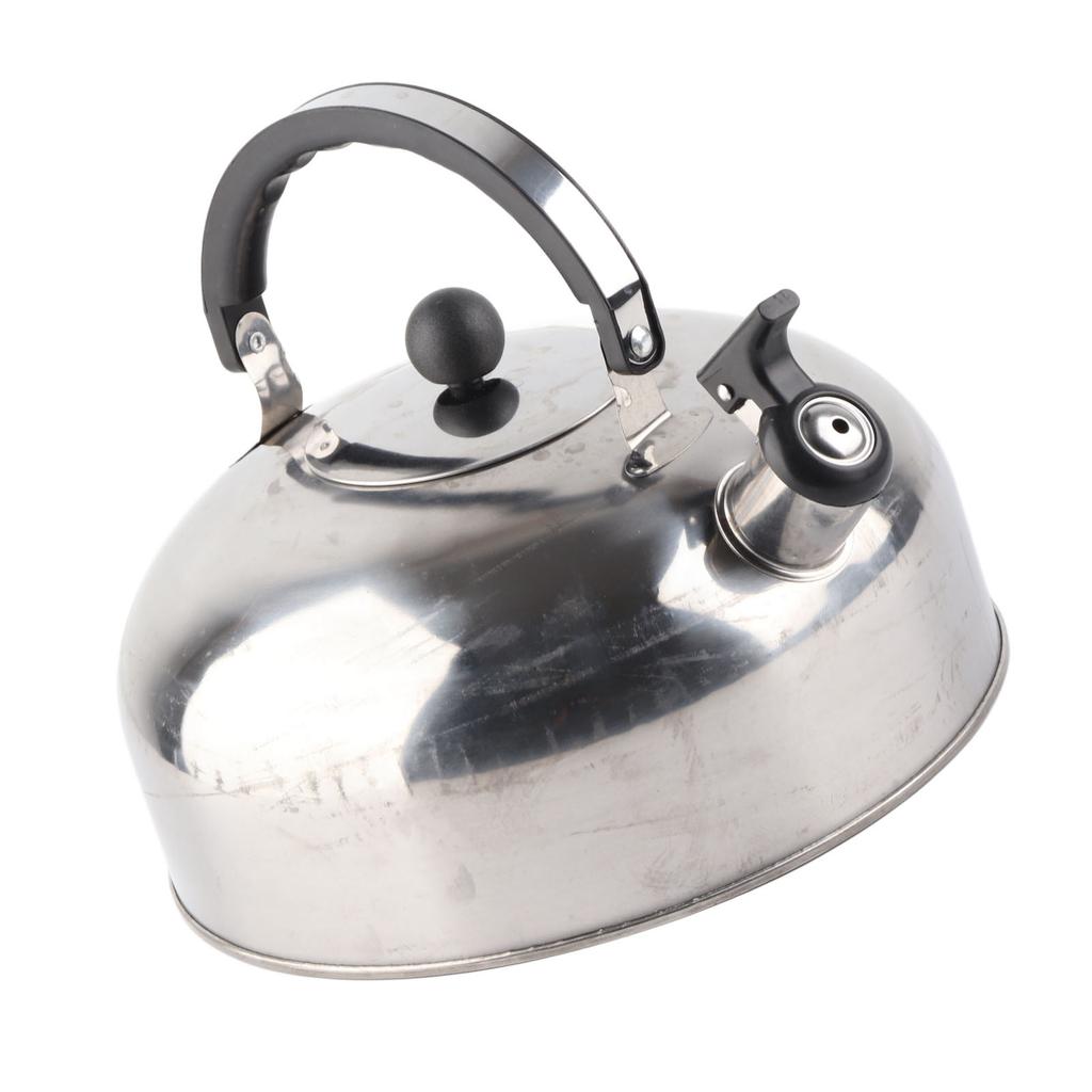 3L Stainless Steel Whistling Tea Kettle Fast Heating One Touch Buttons Whistling Kettle with Insulated Handle for Home