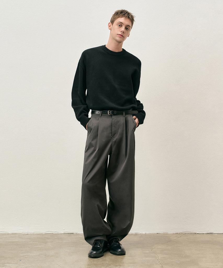 COSTUME O’CLOCK Cotton-Like Balloon Single-Pleat Slacks 6 Color Coospt245 (B Type)