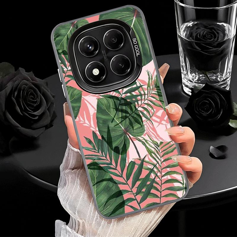 Summer Plants Green Leaf Soft Phone Case for Xiaomi Redmi Note 13 14 15 Pro Plus 12S 12 11S 11 11T 10S 10 Shockproof Cover Back