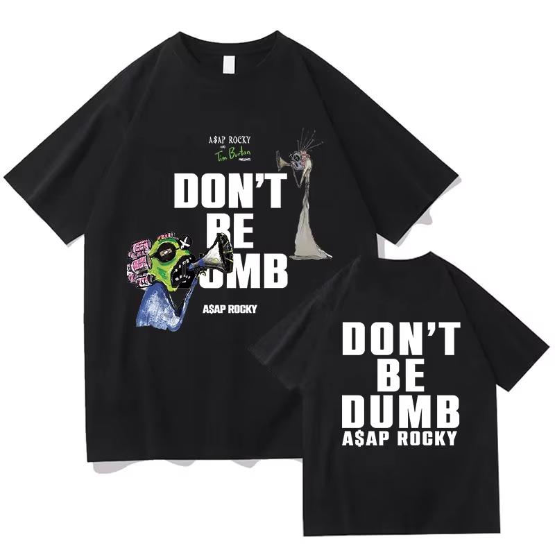 

AAP ROCKY Don T Be Dumb Tour Graphics Print T Shirts High Quality Mens Fashion Tshirts Summer Cotton Tees Shirt Fans Gift M