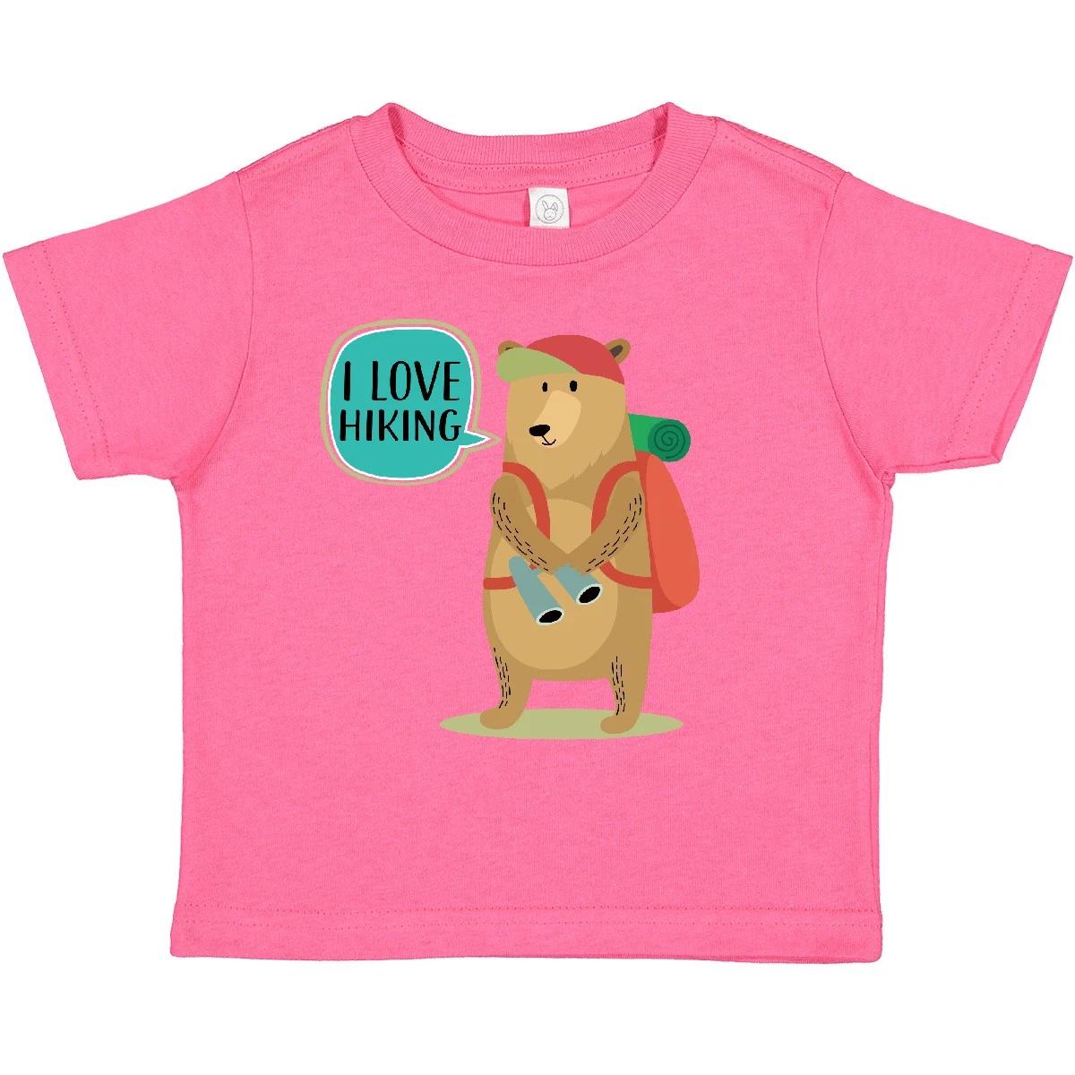 

Inktastic Hiker Backpacking I Love Hiking Toddler T-Shirt Camp Childs Trip Child 130