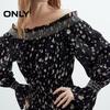 Only 2025 Gradient Print Flowy Mesh Dress