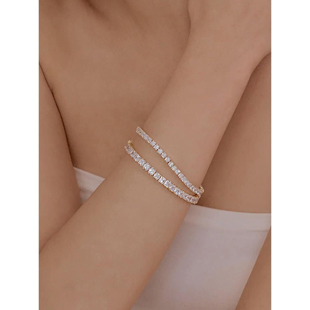 

Phaeton Tennis Bracelet (Gold) gold / SIZE : 3mm / SIZE : 17.5cm