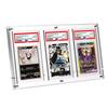 Yotakala PSA Appraisal Holds 3 Acrylic Magnetic UV PSA CGC Trading Card Display Case with and Stand Included Case, Cards, Loader, PSA-Specific