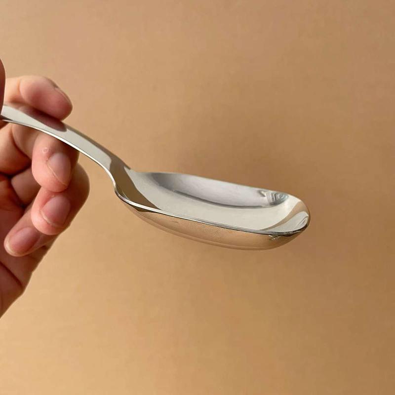 

Круглая ложка из нержавеющей стали, сетка, красная, золотистая, для ужина, с длинной ручкой, десертные ложки для перемешивания, кухонные аксессуары, гаджеты 1PCS