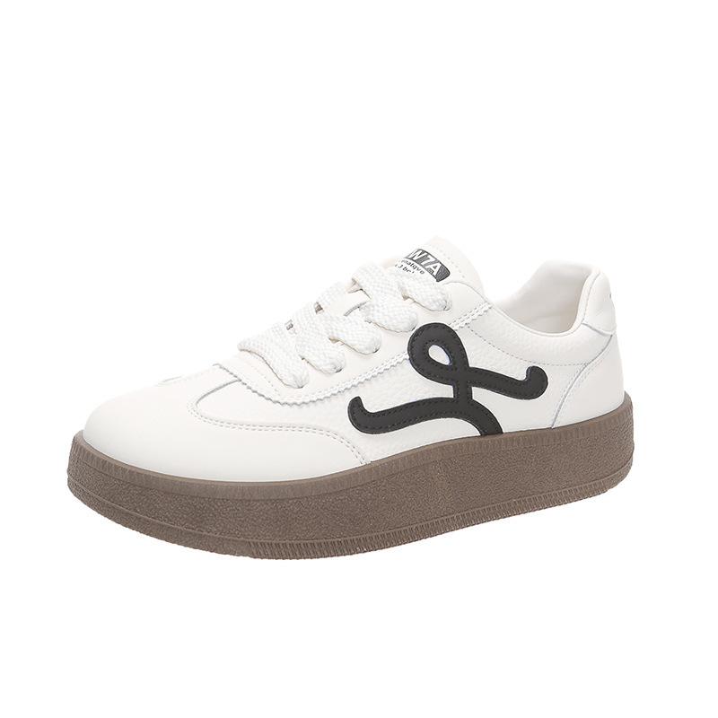 First layer cowhide German training shoes women's versatile thick baseplate shoes 2025 spring and summer new breathable and lightweight casua