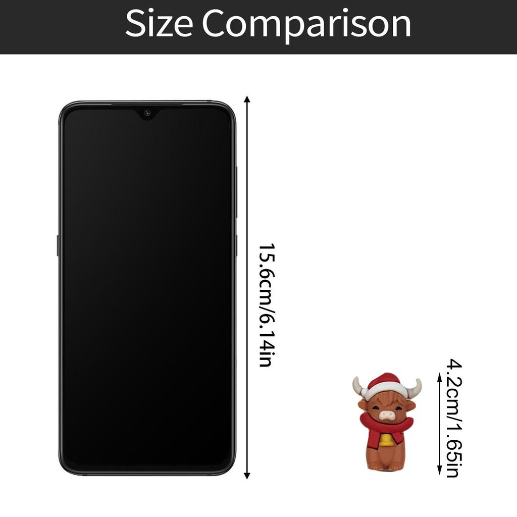 Cow Advent Calendar  24 Days Christmas Countdown Calendar With 3D Soft Gel Cow Figurines, Cow Ornaments, For Christmas Tree Home Decoration