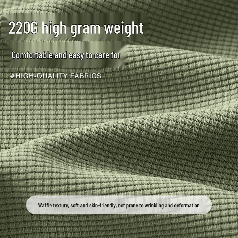 Baleno Men's Waffle Knit Long Sleeve Loose Fit T-Shirt