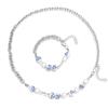 Original Blue & White Porcelain Titanium Steel Clavicle Chain: Chinese Style Hip Hop Necklace for Men & Women