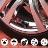 4Pcs Colorful Car Tires, Aluminum Alloy Colored Valve Caps, Sedan Dust Caps, Five Colored Spot Valve Caps