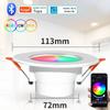 85-265V 10W 15W Bluetooth LED Downlight RGBCW Dimmable LED Spotlight Tuya Smart Life App Control for Living Room Bedroom Decor