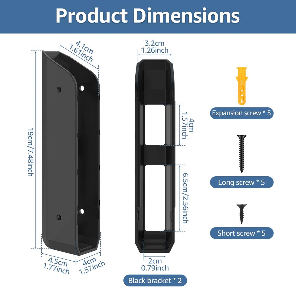 Under Desk Laptop Holder Mount ABS Universal Laptop Wall Mount Holder with Anti Scratch Pad for Mac Mini Macbook Keyboard
