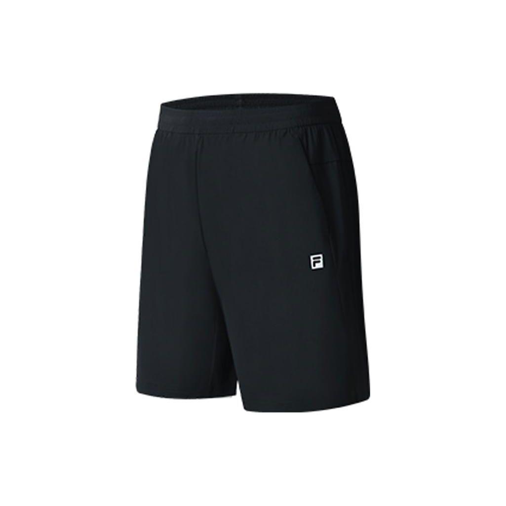 

FILA SS23 Brand Logo Print Straight Leg High Elastic Mid Rise Fitted Minimalist Casual Shorts Men shorts Deep-Black A11M321617FBK L