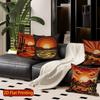 2D Boho Desert Sunset Print Throw Pillow Covers Pattern Cushion Cover Suitable For Sofa Bedroom Car Pillow Cover