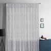 Modern Art Minimalist Line Texture Black Window Tulle Curtains for Living Room Bedroom Hotel Luxury Decoration Sheer Curtains