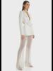 2024 Spring/Summer 3D Floral Beaded Mesh Pantsuit with Sequins and Pearls