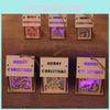 Led Light Wood House Adorable Christmas Tree Hanging Ornaments For Holiday Decor