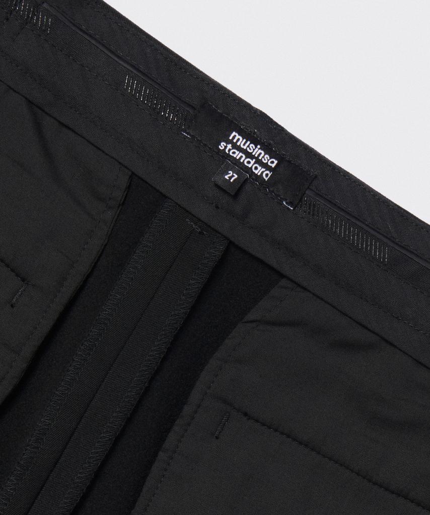 Musinsa Standard Woman Women'S Heavyweight Brushed Deep Tuck Wide Slacks [Black]
