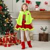 Grinch Kinderkostüm Mit Umhang Und Kleid Für Weihnachtsfeier Kostüm