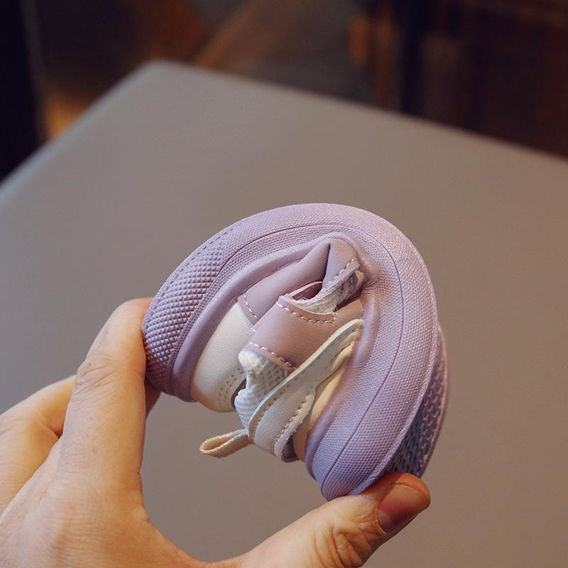 Children's summer half-sandals, non-slip soft-soled toddler shoes, breathable mesh baby shoes for boys and girls, frame shoes