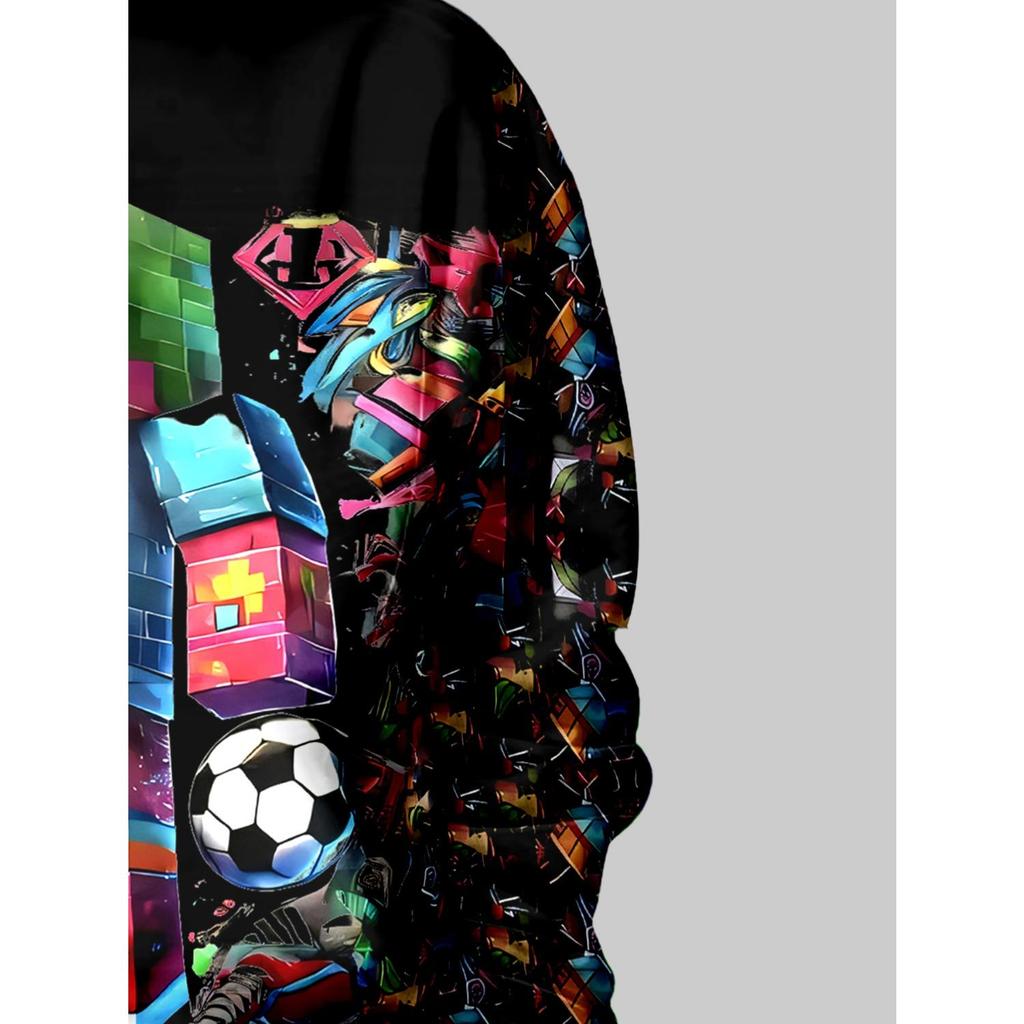 Children's Clothing, Boys' Hoodies, Long Sleeved Fashionable Printed Spring and Autumn Pullovers