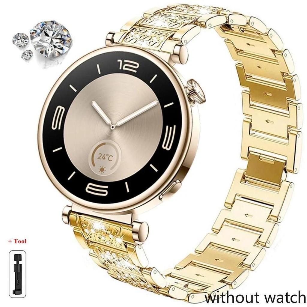 

Бриллиантовый браслет для Huawei GT 6 5 4 46мм 41мм ремешок металлический женский ремешок для Huawei Watch 5 4 4Pro 3 3Pro GT6 Pro GT5 GT4 GT3 GT2e for Huawei GT6 41mm золотой