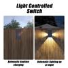 Solar Wall Lights Outdoor Warm/White Solar Powered Lamps Up And Down Adjustable Angle Lighting  Garden Landscape Balcony Patio