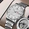 Men's Diamond Quartz Watch with Luminous Double Calendar