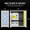 CORSAIR iCUE 5000X RGB QL Edition Mid-Tower PC Case, White (True White) CC-9011233-WW