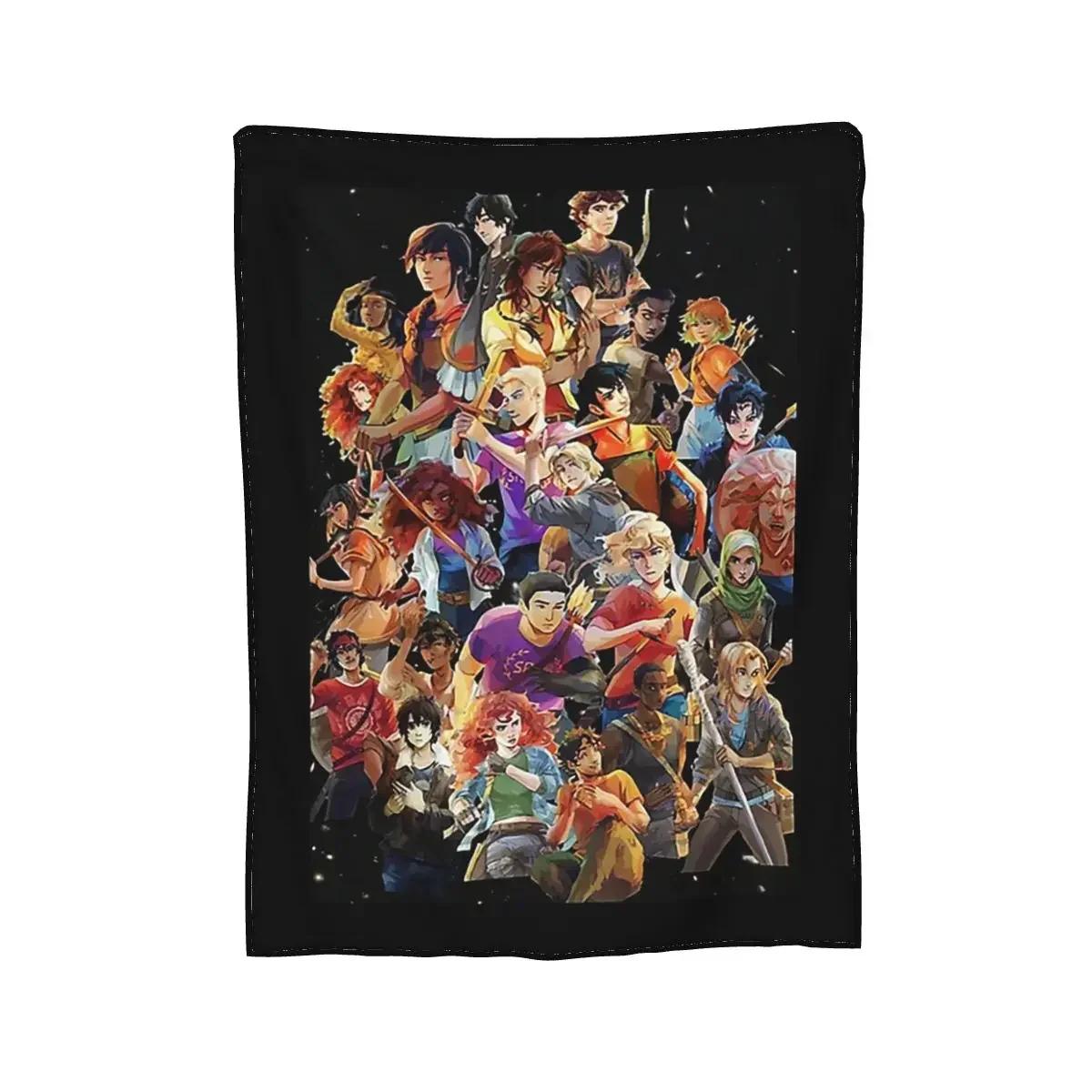 Percy Jackson Soft Warm Flannel Throw Blanket for Bed Living Room Picnic Travel Home Sofa Bedding 100x150cm