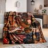 1Pc Facial Expressions Collage Blanket Soft And Comfortable Casual Warm Camping Travel Christmas Halloween Xmas Gift M924489