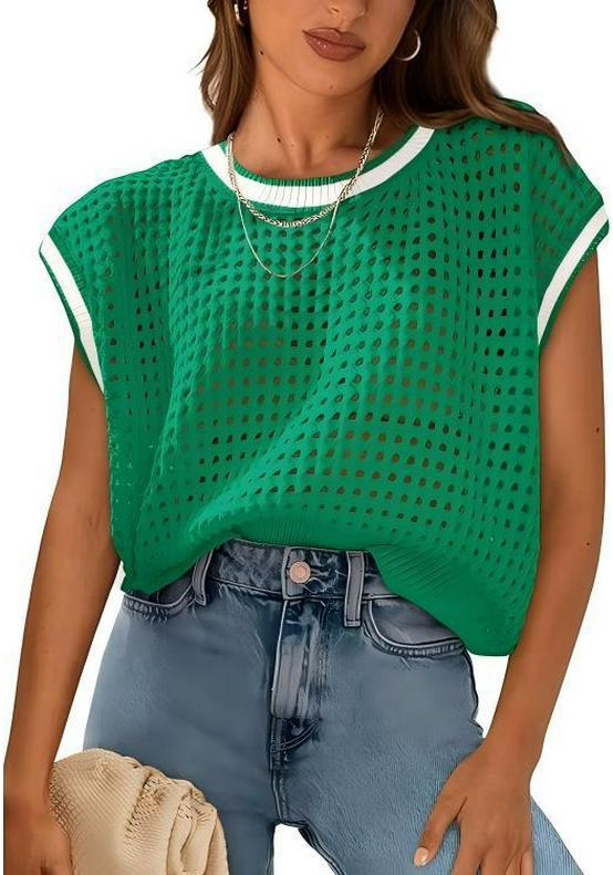 2025 Summer Crochet Raglan Sleeve Sweater Beach Cover-up