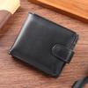 Men's Vintage PU Leather Wallet with Multi-Card Slots and Zipper Coin Pocket
