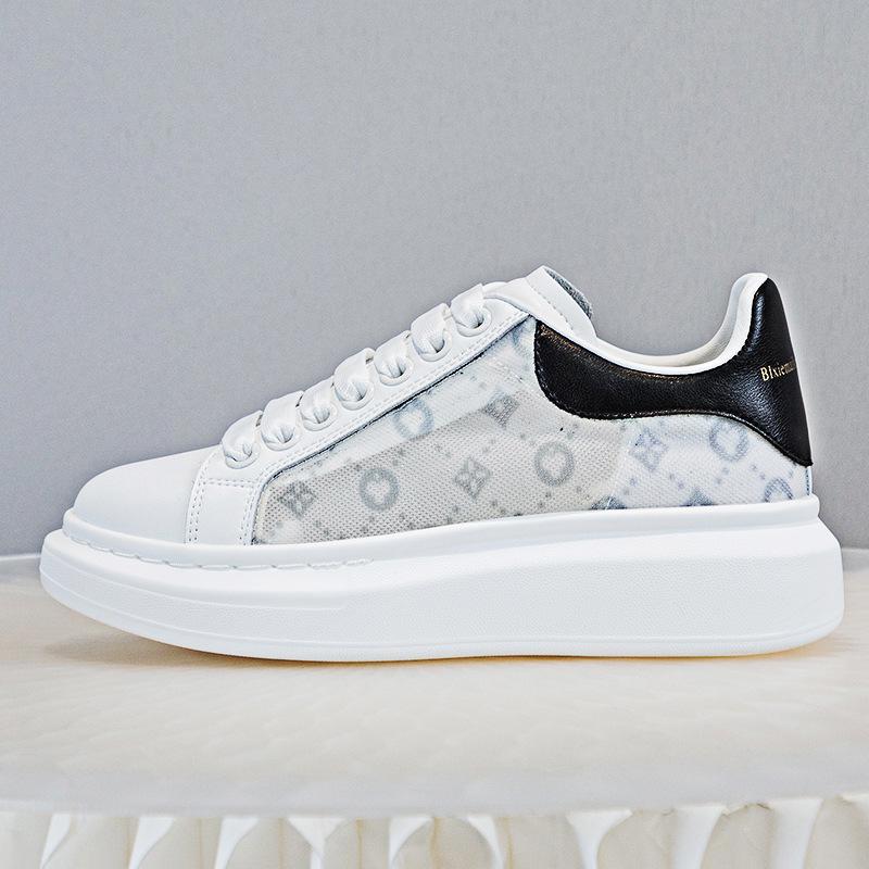 Leather women s new summer mesh breathable fashion versatile sports and leisure women s shoes 34