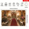 1Pcs A Featuring a Polyester Decoration Background Winter Backdrop Decorations For Photo Studio Photo Booth Christams Party