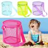 Net Yarn Shell Storage Bag Beach Three-dimensional Circle Dredging Bucket Toys Finishing Collection Bag
