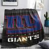 New York Giants Printed Flannel Blanket, soft throw for bedroom sofa, washable, fan merchandise, great gift.
