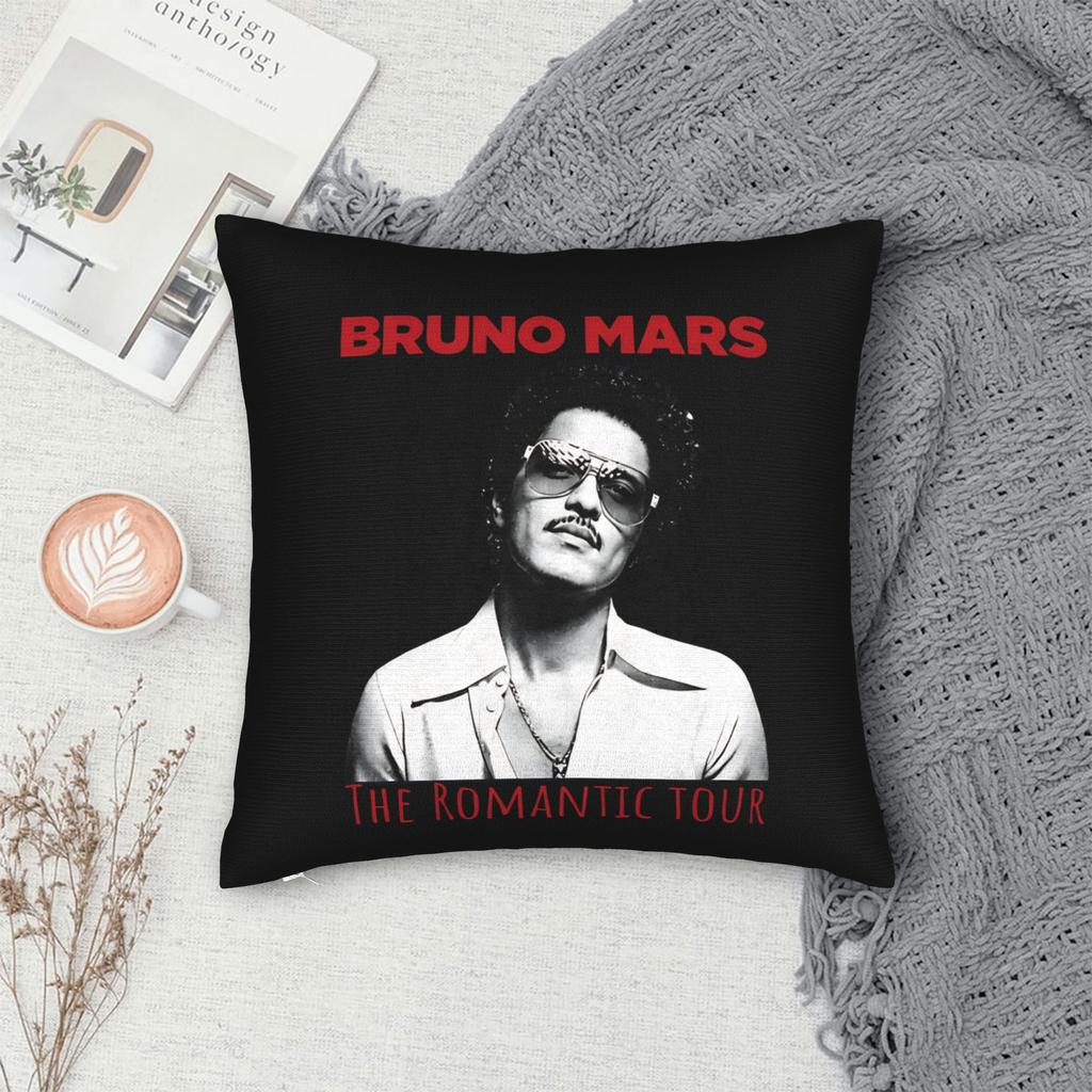 Bruno Mars Musiktour Quadratische Kissenbezüge Kissenbezüge Individuell Reißverschluss Dekor Kissenbezug Für Sitz 18"