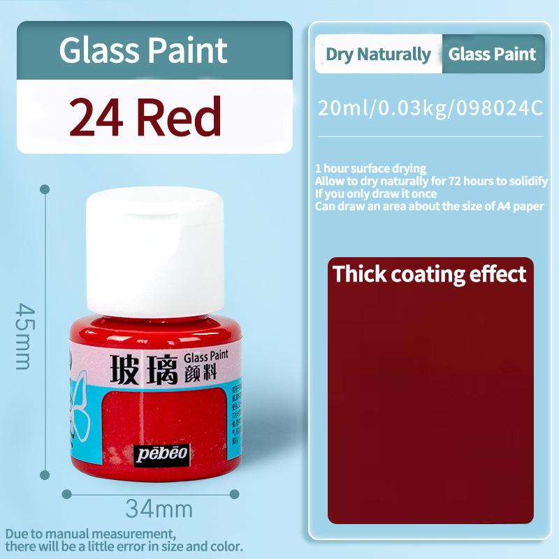 Waterproof Glass Paint 20/25ml Sun-Resistant Acrylic Paints For Artist Drawing Painting Pigment Hand Painted Glass Paint DIY