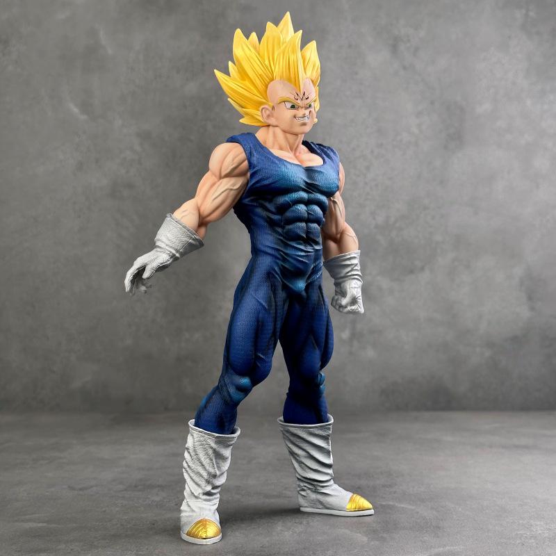Dragon Ball Z Super Saiyan Crooked Neck Pose Handmade Statue