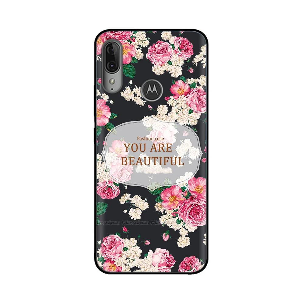 For Moto E6 Plus Case Soft Black Silicone Phone Back Cover For Motorola Moto E6 Play E6s 2020 MotoE6 Plus Case Cover Coque Funda