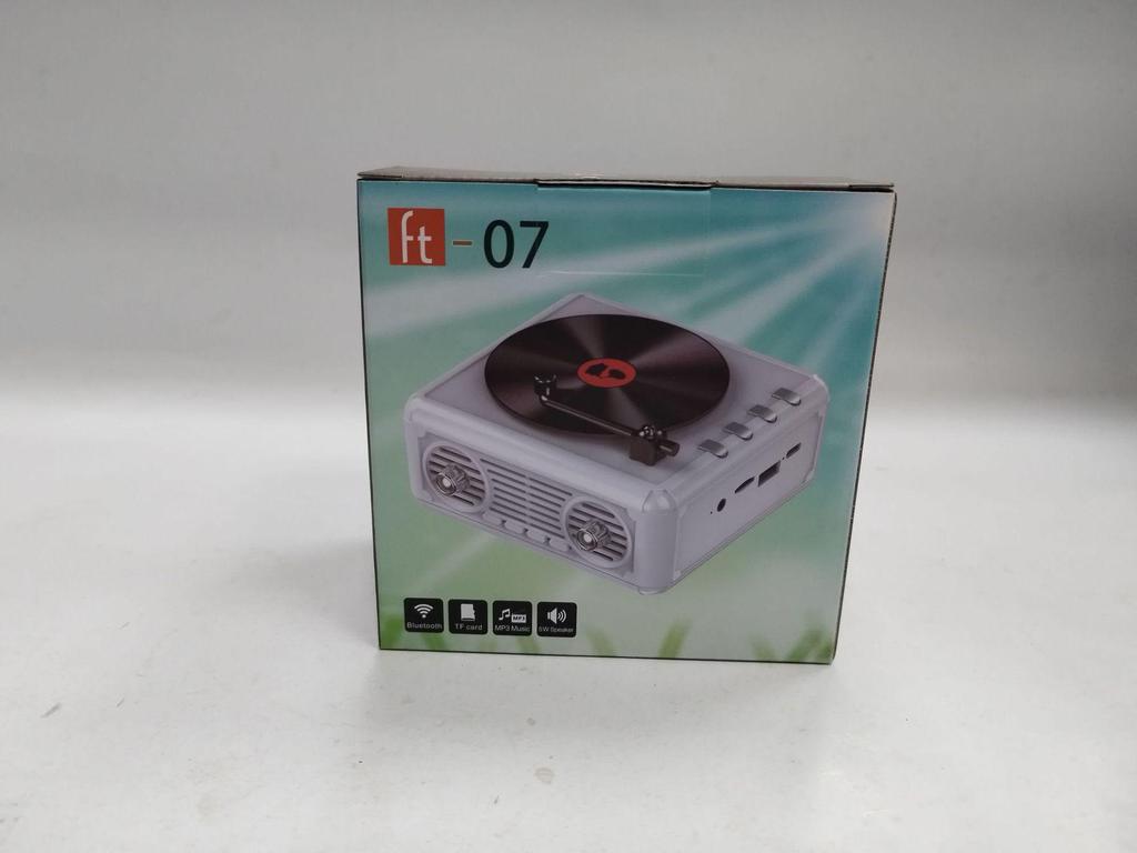 Retro Vinyl Record Player with Bluetooth & Subwoofer - Mini Wireless Desktop Ornament & Creative Gift Speaker